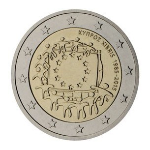 2 Euro CHYPRE 2015 -30 Ans du Drapeau Européen
