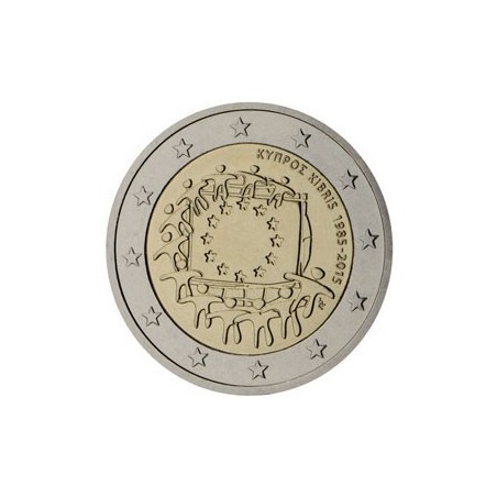 2 Euro CHYPRE 2015 -30 Ans du Drapeau Européen