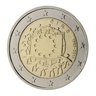 2 Euro Irlande  2015 - 30 Ans du Drapeau Européen