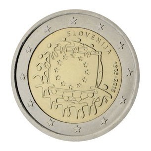 2 € Commémorative Italie 2015 - 30 Ans du Drapeau Européen
