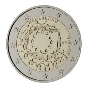 2 € Commémorative Pays-Bas 2015 - 30 Ans du Drapeau Européen