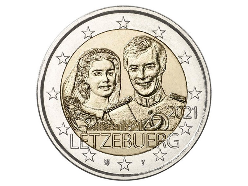 2 Euros Luxembourg 2021 - Mariage du...