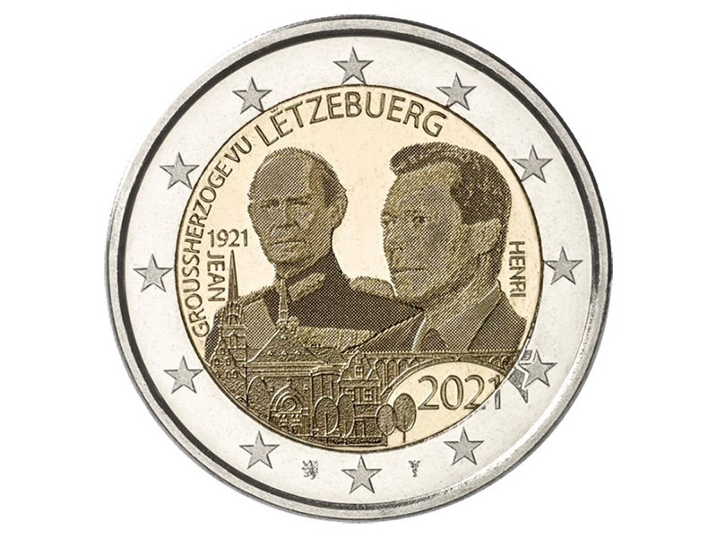 2 Euro Luxembourg 2021 -Centenaire de la naissance du Grand-Duc Jean