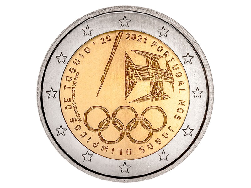 2 Euros PORTUGAL 2021-Jeux Olympiques