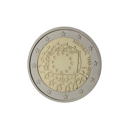 2 Euros Portugal 2015 - 30 Ans du Drapeau Européen