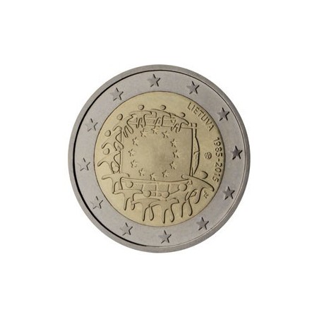 2 Euros LITUANIE 2015 Drapeau europeen