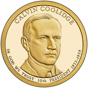 1 Dollar CALVIN COOLIDGE  2014 P