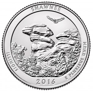 Etats-Unis d'Amérique 1/4 Dollar Foret nationale de Shawnee 2016 P