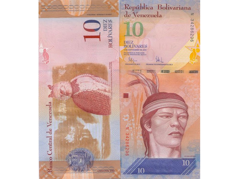 10 Bolivares VENEZUELA 2009 P.90b