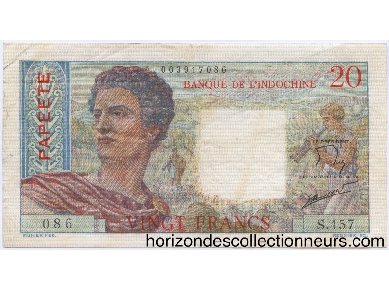 20 Francs TAHITI  P.21c
