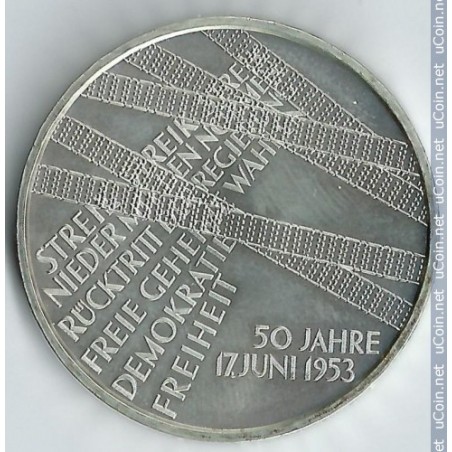 ALLEMAGNE-10 Euro soulèvement en Allemagne de l'Est 2003