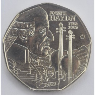 AUTRICHE 5 Euro Bicentenaire de la mort de Joseph Hayden...