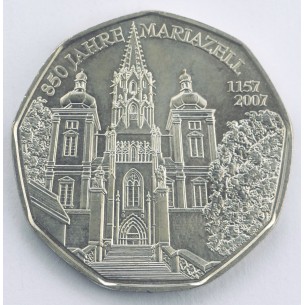 AUTRICHE 5 Euro - 850 ans de Mariazell 2007 Vienne