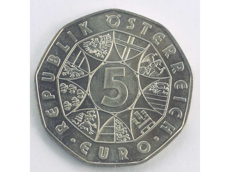AUTRICHE 5 Euro - 850 ans de Mariazell 2007 Vienne