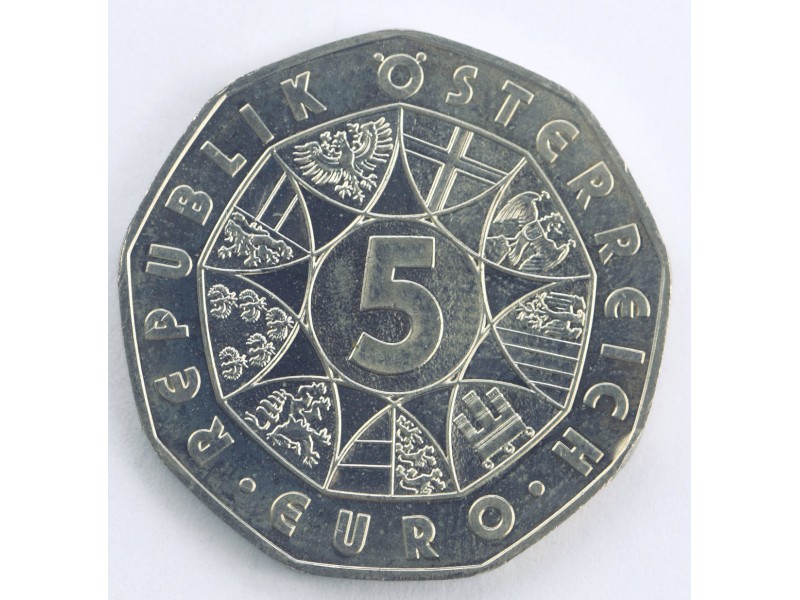 AUTRICHE 5 Euro Centenaire de la reforme du...