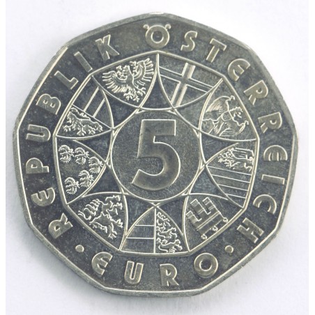 AUTRICHE 5 Euro 250ème Anniversaire de la naissance de Mozart 2006 Vienne