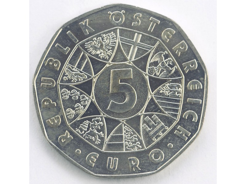 AUTRICHE 5 Euro - Fussball 2004 Vienne