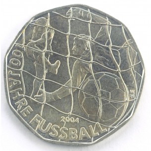 AUTRICHE 5 Euro - Fussball 2004 Vienne -