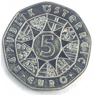 AUTRICHE 5 Euro -Jeux Olympiques d'Hiver Vancouver - Saut...