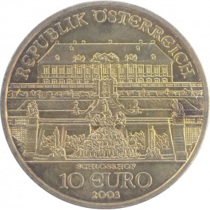AUTRICHE 10 Euros - Château de Hof 2003