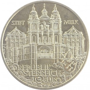 AUTRICHE 10 Euros -Abbaye de Melk 2007