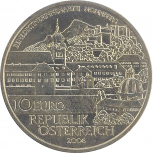 AUTRICHE 10 Euros - Abbaye  Nonneberg 2006