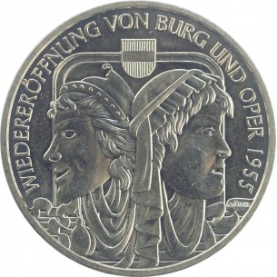 AUTRICHE 10 Euro -Réouverture du Burgtheater et de...