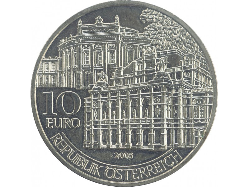 AUTRICHE 10 Euro -Réouverture du Burgtheater et...