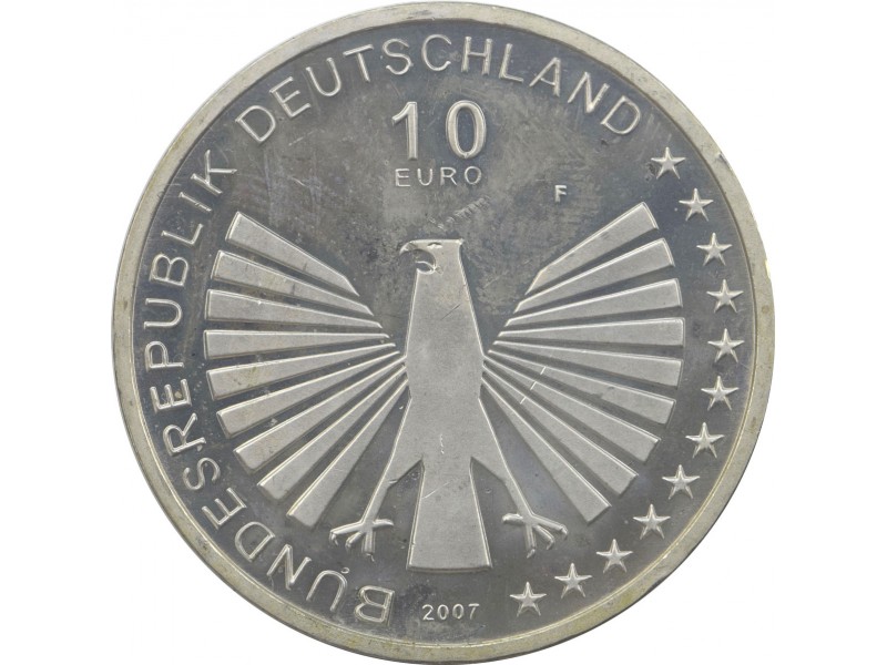 ALLEMAGNE 10 Euros Traités de Rome 2007