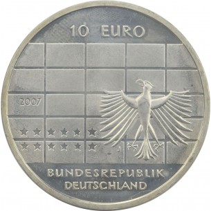 ALLEMAGNE-10 Euros Cinquantenaire de la banque Fédérale Allemande 2007 2