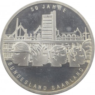 ALLEMAGNE-10 Euros Cinquantenaire de la banque Fédérale Allemande 2007