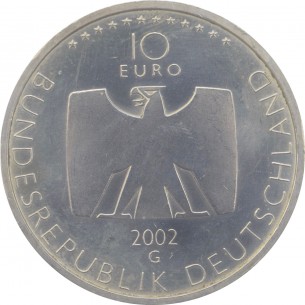 ALLEMAGNE- 10 Euros 50ème anniversaire de la télévision...