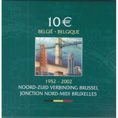 10 Euros BE BELGIQUE, Jonction Nord Midi Bruxelles 2002