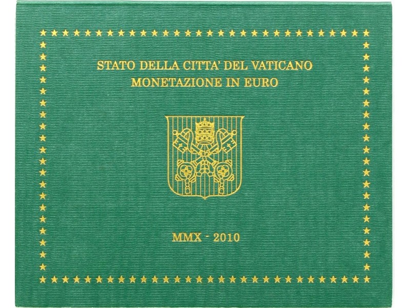 BU VATICAN, Série 8 Pièces 2010, Benoit XVI