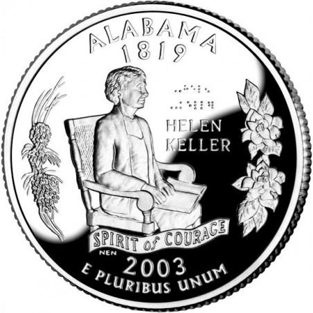 États -Unis D'Amérique 1/4 Dollar Alabama 2003 Atelier D