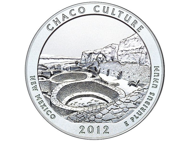 États -Unis D'Amérique 1/4 Dollar Chaco Culture 2012 Atelier D