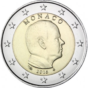 2 Euros MONACO 2016, Portrait du prince Albert II