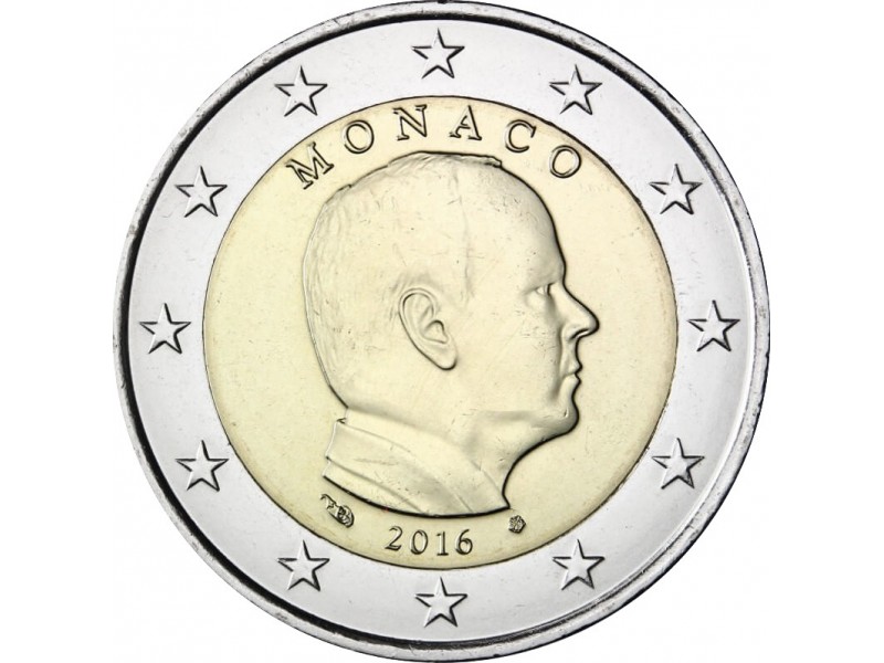 2 Euros MONACO 2016 - Portrait du...