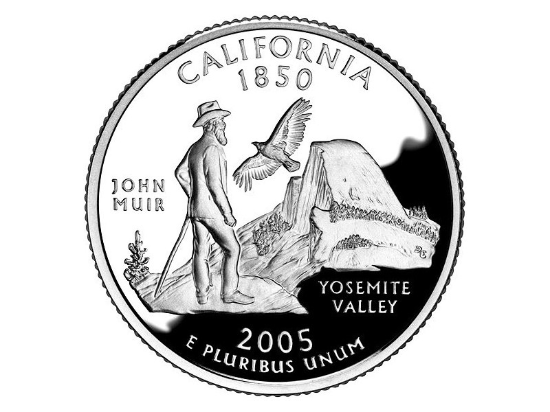 États -Unis D'Amérique 1/4 Dollar Californie 2005 Atelier P
