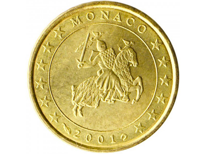 10 Centimes MONACO 2001 -Chevalier Grimaldi