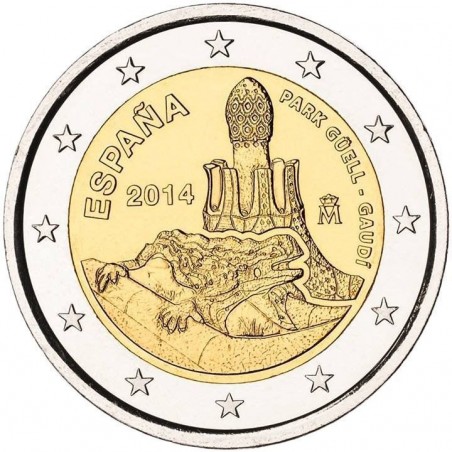 2 Euro ESPAGNE 2014- Antonio Gaudi