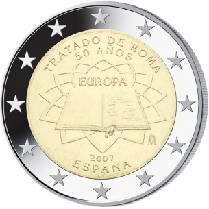 2 Euros ESPAGNE 2007- Traité de Rome