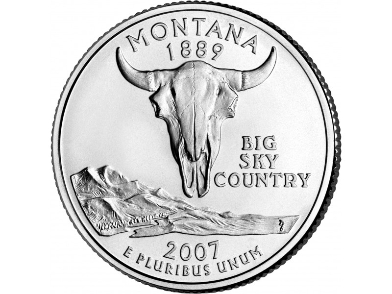 États -Unis D'Amérique 1/4 Dollar Montana 2007 Atelier P