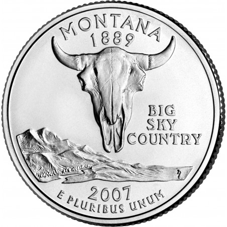 États -Unis D'Amérique 1/4 Dollar Montana 2007 Atelier P