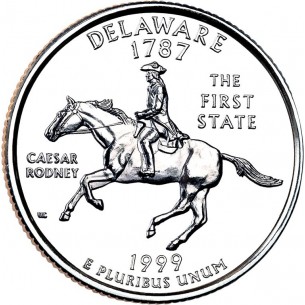 États -Unis D'Amérique 1/4 Dollar Delaware 1999 Atelier P