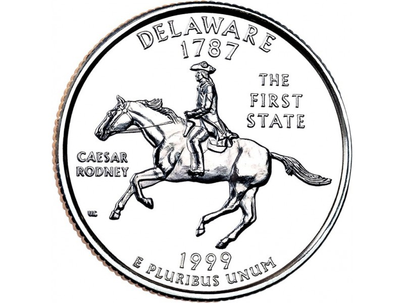 États -Unis D'Amérique 1/4 Dollar Delaware 1999 Atelier P