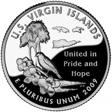États -Unis D'Amérique 1/4 Dollar Virgin islands 2009 Atelier D