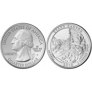 États -Unis D'Amérique 1/4 Dollar Grand Canyon 2010 Atelier P