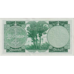 1/4 Dinar IRAK 1959 P.51b 2