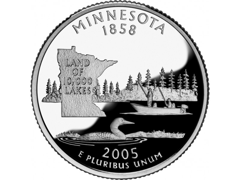 États -Unis D'Amérique 1/4 Dollar Minnesota 2005 Atelier D